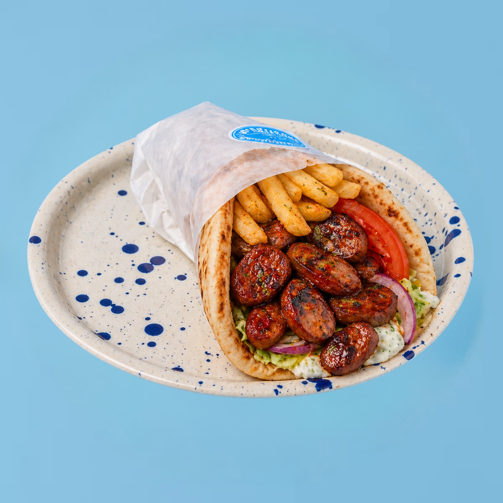 Village Creole Sausage Pita